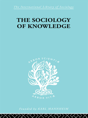 cover image of The Sociology of Knowledge